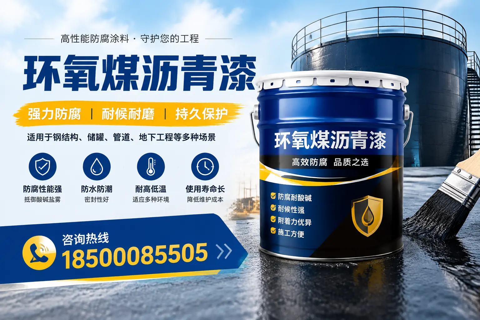 环氧煤沥青漆在工业中的应用,临汾企业的选择